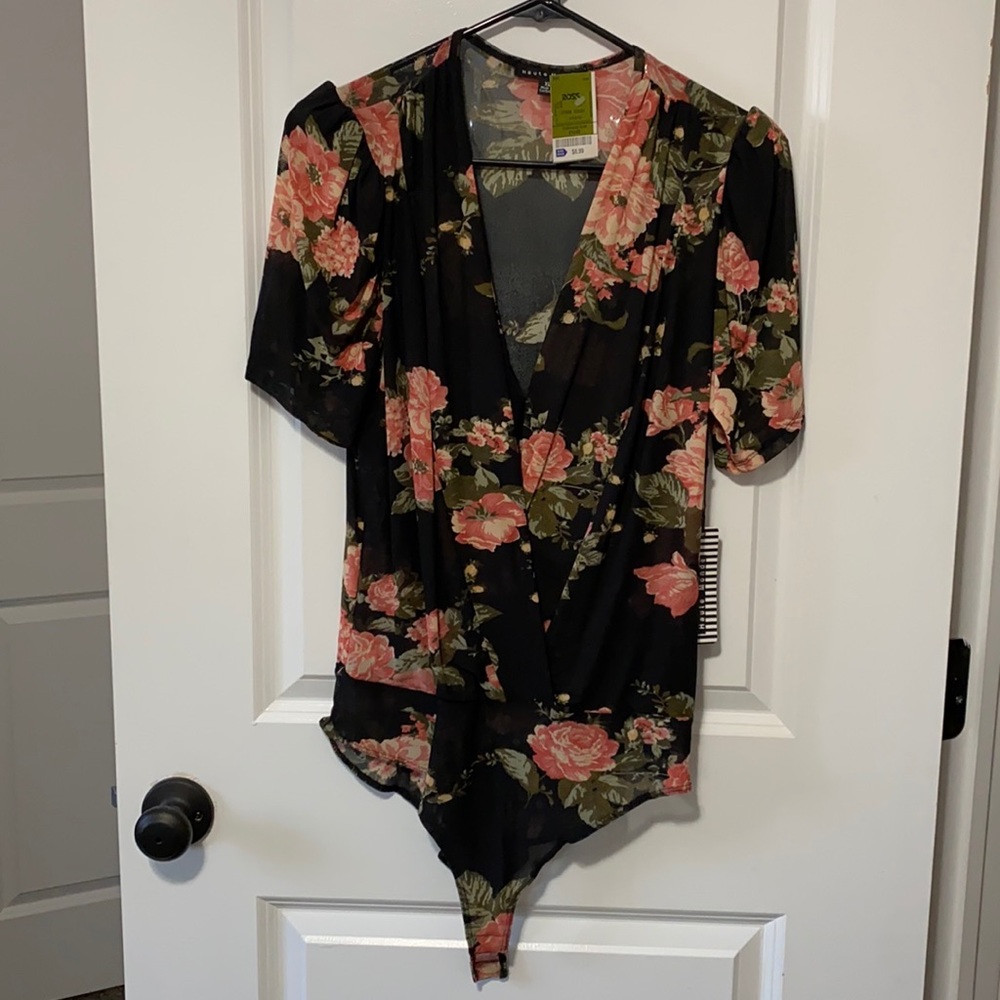 Floral body suit